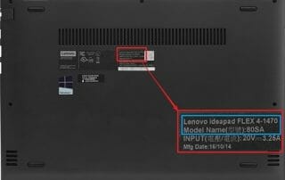 Where can I find the serial number for my Laptop