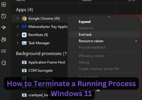 How to Terminate a Running Process Windows 11 | Small Business IT ...